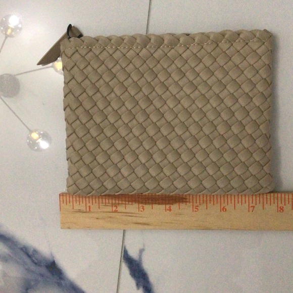 Naghedi Taupe Woven Clutch - Picture 9 of 9